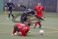 Bezirksliga - Saison 2022/2023 - FC Fatih Ingolstadt - BC Attaching - Peter Veit schwarz Fatih - Mirnes Gurbeta rot Attaching - Foto: Meyer Jürgen