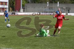 2. Frauen-Bundesliga Süd - Saison 2020/2021 - FC Ingolstadt 04 - SG 1899 Hoffenheim II - Der 1:1 Ausgleichstreffer durch Maier Ramona (#18 FCI) - jubel - Dick Laura Torwart Hoffenheim  - Foto: Meyer Jürgen