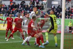 2.BL; Fortuna Düsseldorf - FC Ingolstadt 04; Tor Chance verpasst Patrick Schmidt (32, FCI) Filip Bilbija (35, FCI) Torwart Kastenmeier Florian (33 DUS) #Hartherz Florian (7 DUS) de Wijs Jordy (30 DUS)