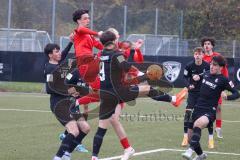 A-Junioren - Bundesliga Süd Fc Ingolstadt 04 - SC Freiburg -  Sekulovic Davide (Nr.7 - FC Ingolstadt A-Jugend) - Lechner  Luca (Nr.25 - FC Ingolstadt A-Jugend) - Catak Leon #9 Freiburg - Foto: Meyer Jürgen