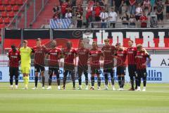 3. Fußball-Liga - Saison 2022/2023 - FC Ingolstadt 04 - SpVgg Bayreuth - Gedenkminute für den verstorbenen Uwe Seeler - Foto: Meyer Jürgen
