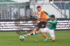 3. Liga; VfB Lübeck - FC Ingolstadt 04; Jannik Mause (7, FCI) läuft zum Tor Schuß 0:1 Hauptmann Marius ( VfB) stört