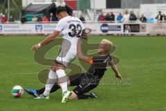 Bezirksliga - Saison 2025/26- TSV Gaimersheim - TSV Rohrbach - Domenic Raimann (Nr.32 - TSV Gaimersheim) - Daniel Rückert schwarz Rohrbach - Foto: Meyer Jürgen