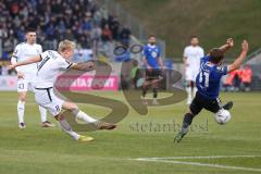 3.Liga - Saison 2022/2023 - 1. FC Saarbrücken - FC Ingolstadt 04 - Tobias Bech (Nr.11 - FCI) trifft zum 0:1 Führungstreffer - jubel - Foto: Meyer Jürgen