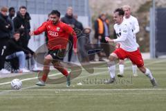 2023_10_28 - Bayernliga Nord - Saison 2023/24 - FC Ingolstadt 04 II - ASV Cham - Muhammed Atak (Nr.25 - FCI U21) - Simon Haimerl weiss Cham - Foto: Meyer Jürgen