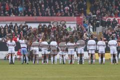 DFB -Pokal Frauen - Saison 2025/26 - FC Ingolstadt 04 Frauen - FC Bayern München - Die Mannschaften vor dem Spiel - XXXXX - Foto: Meyer Jürgen