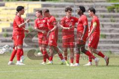 Bayernliga Nord - Saison 2023/24 - FC Ingolstadt 04 II - TSV Abtswind -  Der 1:0 Führungstreffer durch - Michael Udebuluzor (Nr.11 - FCI) - jubel -  - XXXXX - Foto: Meyer Jürgen