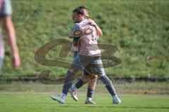 Kreisliga - Saison 2026/27 - SV Zuchering - VFB Eichstätt II - Der 0:1 Führungstreffer durch Johannes Hallmeier rosa Eichstätt II  - jubel - XXXXX - Foto: Meyer Jürgen