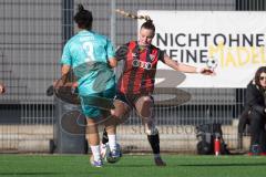 2. Bundesliga Frauen - Saison 2025/26 - FC Ingolstadt 04 Frauen - VFR SW Warbeyen  - Jenny Beyer (Nr.8 - FC Ingolstadt Frauen I) - Gouriye Ebla grün Warbeyen - Foto: Meyer Jürgen