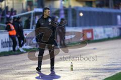 Toto Pokal; Halbfinale; FV Illertissen - FC Ingolstadt 04; Cheftrainer Michael Köllner (FCI) an der Seitenlinie, Spielerbank