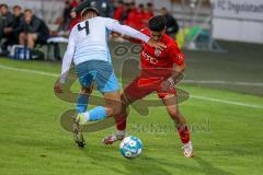 Bayernliga - U17 - Saison 2022/2023 - FC Ingolstadt 04 -  1860 München - Madrid Rasho rot FCI - Schafft Pius blau 1860 München - Foto: Meyer Jürgen