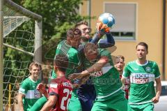 Vorbereitungsspiel - Testspiel - FC Ingolstadt 04 - VFB Eichstätt  - Costly Marcel (#22 FCI) einen Schritt zu spät - Junghans Felix Torwart Eichstätt - Foto: Jürgen Meyer