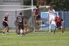 *** A-Junioren Bundesliga  - Saison 2025/26 - A-Junioren - FC Ingolstadt 04 - 1. FC Nürnberg - Der 0:2 Führungstreffer durch Theinhard Johannes weiss Nürnberg - jubel  - Atchoffo Bryan Torwart FCI  - Foto: Meyer Jürgen