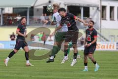 Landesliga - Saison 2025/26 - SV Manching - FC Sonthofen - Rainer Meisinger (Nr.8 - SV Manching) - Jozic Marko schwarz Sonthofen - Foto: Meyer Jürgen