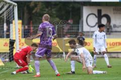 Toto-Pokal; SV Wacker Burghausen - FC Ingolstadt 04; Noel Kaiser (22 SVWB) Lars Lokotsch (13, FCI) Torchance verpasst