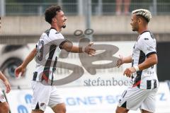 Toto Pokal; FC Memmingen - FC Ingolstadt 04, 2. Runde; Weitschuß Tor Jubel Treffer 0:3 Davide Sekulovic (33, FCI) Sejdo Durakov (11, FCI)