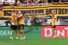 3. Liga; SG Dynamo Dresden - FC Ingolstadt 04; Tor Jubel Treffer Vlachodimos Panagiotis (7 DD) Schäffler Manuel (9 DD) Will Paul (28 DD) Meier Jonathan (8 DD)