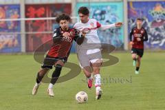 A-Junioren Bundesliga -  Saison 2026/27 - FC Ingolstadt 04 - VFB Stuttgart - Contento Arcangelo rot FCI - Zarella Gabriel weiss Stuttgart -  Foto: Meyer Jürgen