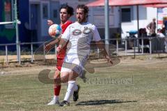 Kreisliga - Saison 2022/2023 - Türk.SV Ingolstadt - DJK Ingolstadt - Halil Akinci weiss DJK Ingolstadt - Eray Genc rot Türk.SV Ing.- Foto: Meyer Jürgen