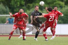 Kreisliga - Saison 2025/26- TSV Ingolstadt Nord - Türk SV Ingolstadt - Arda Keskin rot Türkisch - Valjdrin Stafa schwarz Ing Nord - Foto: Meyer Jürgen