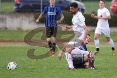 Kreisliga - Saison 2022/2023 - TSV Gaimersheim - FC Sandersdorf - Benjamin Anikin weiss Gaimersheim - Christian Winkler blau Sandersdorf - Foto: Meyer Jürgen