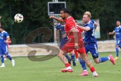 Kreisfreundschaftsspiel - Saison 2024/25 - Kreisfreundschaftsspiel - TSV Ober/Unterh.stadt - FC Fatih -  Der 0:2 Führungstreffer durch - Akif Abasikeles (Nr.20 - FC Fatih) - Nick Wagner (Nr.22 - TSV Ober/Unterh.stadt) - jubel- Foto: Meyer Jürgen