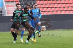 2.BL; Testspiel; FC Ingolstadt 04 - SpVgg Greuther Fürth; Jonatan Kotzke (25, FCI) Dennis Eckert Ayensa (7, FCI) Barry Abdourahmane (32 Fürth) Bauer Maximilian (4 Fürth)