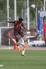 Testspiel ; 3. Liga; FC Ingolstadt 04 - VfR Mannheim; Zweikampf Kampf um den Ball Donald Nduka (27, FCI)