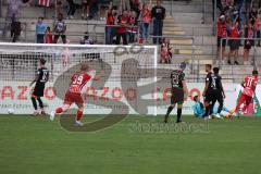 3.Liga - Saison 2022/2023 - SC Freiburg II - FC Ingolstadt 04 -  Der 1:0 Führungstreffer Lars Kehl (Nr.15 - SC Freiburg II) - Jubel - betreten Gesichter - traurig - - Foto: Meyer Jürgen