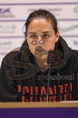 3. Liga; Erzgebirge Aue - FC Ingolstadt 04; Interview Pressekonferenz Cheftrainerin Sabrina Wittmann (FCI)