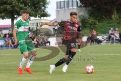 Testspiel - 2. Bundesliga - VfB Eichstätt - FC Ingolstadt 04 - Hawkins Jaren (20 FCI) Sebastian Graßl (Nr.11 - VfB)