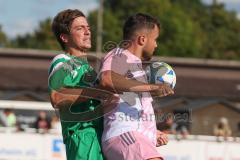 Bezirksliga - Saison 2025/26- TSV Gaimersheim - SVA Palzing - Denis Janjic (Nr.31 - TSV Gaimersheim) - Marcel Radlmaier grün Palzing  - Foto: Meyer Jürgen