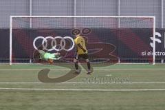 AUDI - Schanzer Amateur Cup - Halbfinale 2 - Saison 2024/25 - TSV Lichtenau - SV Hundszell - Elfmeter schiessen -Boris Manko gelb Lichtenau verschiesst - Lucas Steinbach Torwart Hundszell hält den Schuss - XXXXX - Foto: Meyer Jürgen