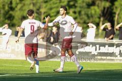 Toto Pokal; TSV Landsberg - FC Ingolstadt 04; Tor Jubel Treffer Fredrik Carlsen (8, FCI) 2:2 Ausgleich