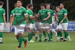 Toto-Pokal - Saison 2023/2024 - FC Gerolfing - TSV Rohrbach - Der 1:0 Führungstreffer durch Raymond Kreizer
 grün Gerolfing - jubel -  Foto: Meyer Jürgen