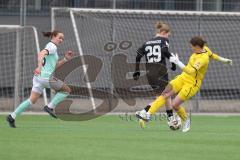 2. Bundesliga Frauen - Saison 2025/26 - FC Ingolstadt 04 Frauen - SG Andernach - Der 3:1 Führungstreffer durch Nina Penzkofer (Nr.29 - FC Ingolstadt Frauen I) überspielt Bläser Elena TW Andernach - jubel - XXXXX - Foto: Meyer Jürgen
