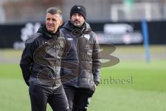 3. Liga; FC Ingolstadt 04 - Trainingsauftakt im Audi Sportpark, Trainingsgelände; Cheftrainer Michael Köllner (FCI) und Co-Trainer Maniyel Nergiz (FCI)