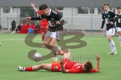 Bayernliga Nord - Saison 2023/24 - FC Ingolstadt 04 II - DJK Ammerthal - Moritz Wiezorrek (Nr.15 - FCI) - Koc Deniz schwarz Ammerthal  - Foto: Meyer Jürgen