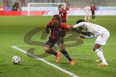 3. Liga - FC Ingolstadt 04 - Türkgücü München - Caniggia Ginola Elva (14, FCI) Barry Boubacar (18 Türkgücü)