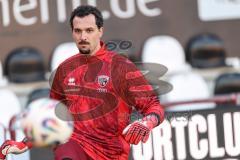 3. Liga; SC Verl - FC Ingolstadt 04; WarmUp vor dem Spiel Torwart Kai Eisele (25, FCI)