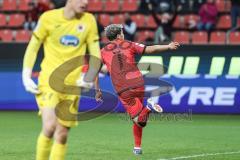 3. Liga; FC Ingolstadt 04 - FC Viktoria Köln; Tor Jubel Treffer 1:2 Anschluß Torwart Schulz Arne (27 VK)