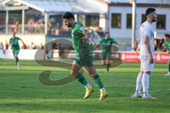 Bezirksliga - Saison 2023/24 - SV Manching - SK Srbija München - Der 1:0 Führungstreffer durch Abdel Abou  Khalil (Nr.20 - SV Manching) - jubel - XXXXX - Foto: Meyer Jürgen