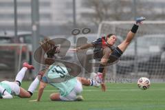 2. Bundesliga Frauen - Saison 2025/26 - FC Ingolstadt 04 Frauen - FFC Turbine Potsdam - Annika Kömm (Nr.25 - FC Ingolstadt Frauen I) - Bernhardt Emilie weiss Potsdam - Foto: Meyer Jürgen