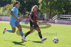 *** 2. Bundesliga Frauen - Saison 2025/26 - FC Ingolstadt 04 Frauen - Victoria Berlin - Leonie Haberäcker (Nr.27 - FC Ingolstadt Frauen I) - Aydin Leyila blau Berlin - Foto: Meyer Jürgen