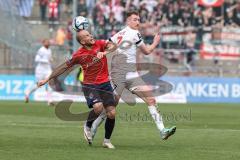 3. Liga; SpVgg Unterhaching - FC Ingolstadt 04; Jannik Mause (7, FCI) Stiefler Manuel (8 SpVgg)