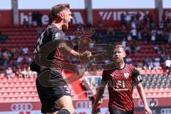 3. Liga; FC Ingolstadt 04 - Hallescher FC; Tor Jubel Treffer 1:0 Julian Kügel (31, FCI) Jannik Mause (7, FCI)