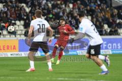 3. Liga; SSV Ulm - FC Ingolstadt 04; Dennis Kaygin (10, FCI) Pepic Mirnes (20 Ulm) Löder Elias (25 Ulm)