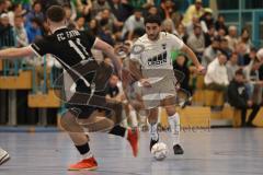 2024_1_6 - Saison 2023/24 - Lotto - Bayern Hallen Cup - Lindenkreuzhalle  - Halbfinale - TSV Gaimersheim - FC Fatih Ingolstadt -Hakan Düzgün weiss Gaimersheim - Foto: Meyer Jürgen