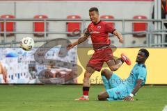3. Liga; FC Ingolstadt 04 - FC Viktoria Köln; Torchance verpasst Marcel Costly (22, FCI) Boboy Verthomy (22 VK)