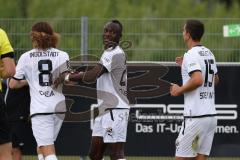 3. Liga; Testspiel; FC Ingolstadt 04 - TSV Rain/Lech, Tor Jubel Treffer Moussa Doumbouya (27, FCI) Tim Civeja (8, FCI) Nico Antonitsch (5, FCI) Tobias Schröck (21, FCI)